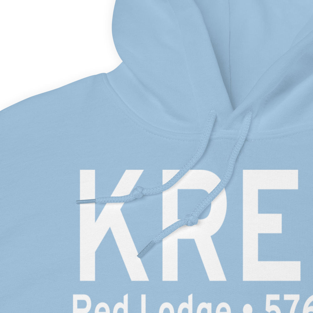 Red Lodge Airport (KRED) ICAO Hoodie Sweatshirt 