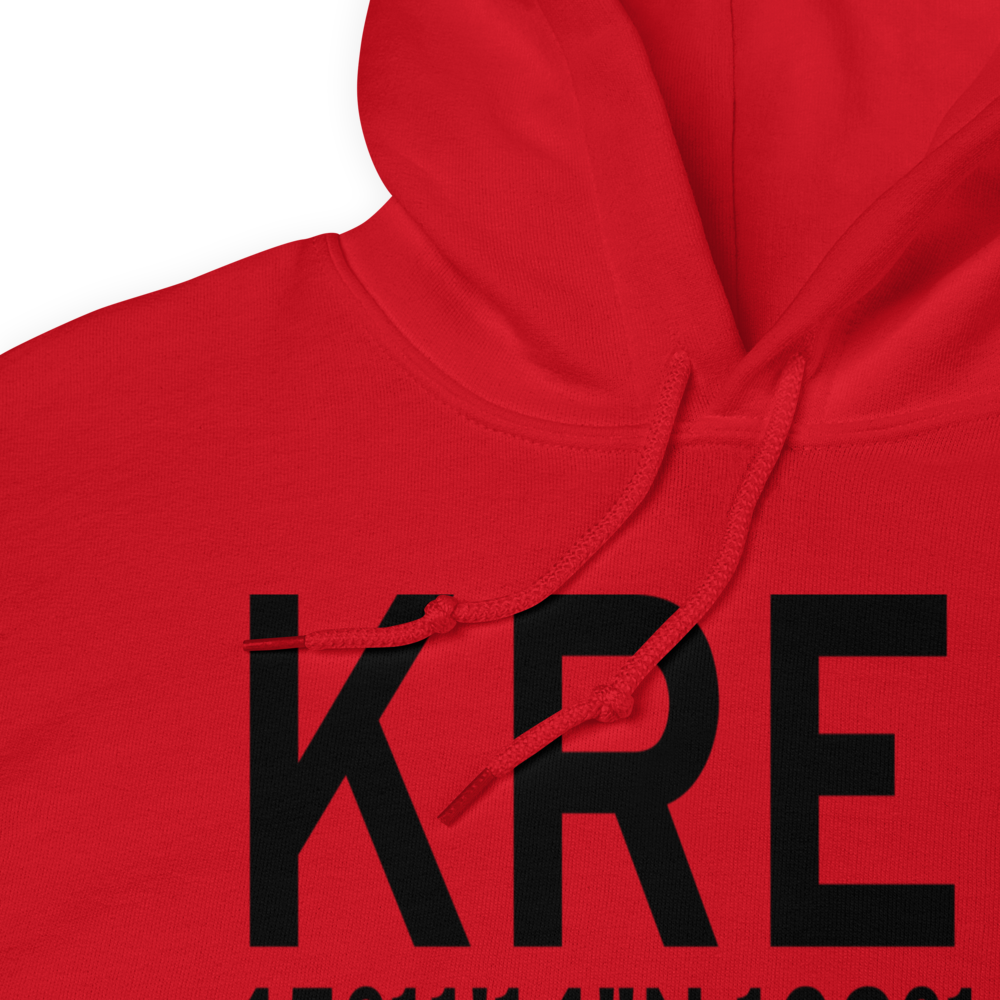 Red Lodge Airport (KRED) ICAO Hoodie Sweatshirt 