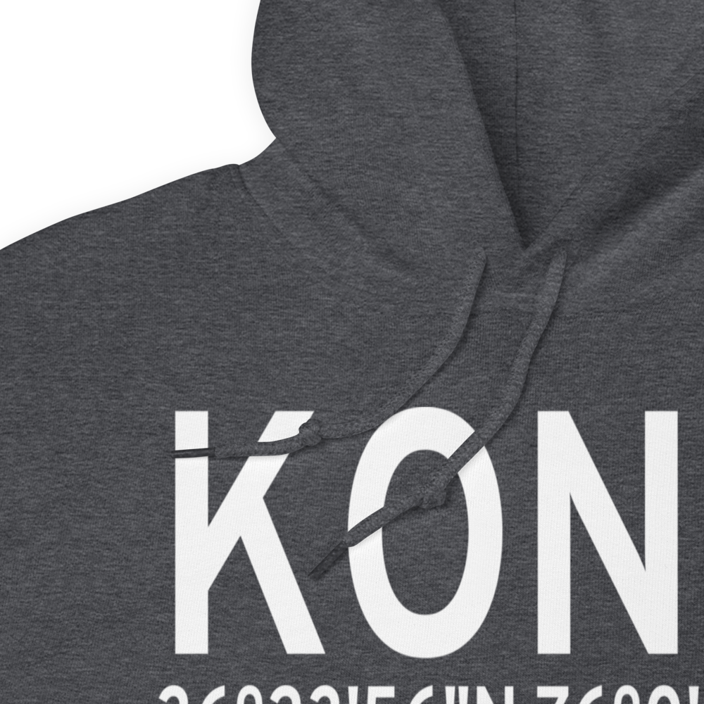 Currituck County Regional Airport (KONX) ICAO Hoodie Sweatshirt 