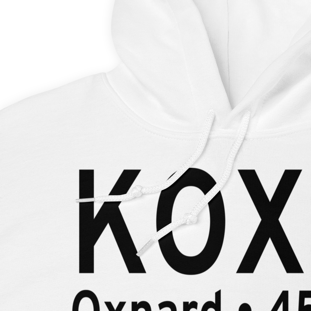 Oxnard Airport (KOXR) ICAO Hoodie Sweatshirt 