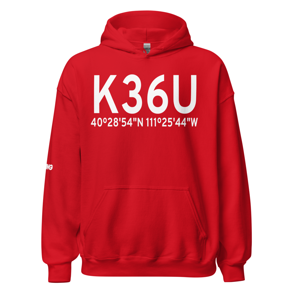 Heber Valley Airport (K36U) ICAO Hoodie Sweatshirt 