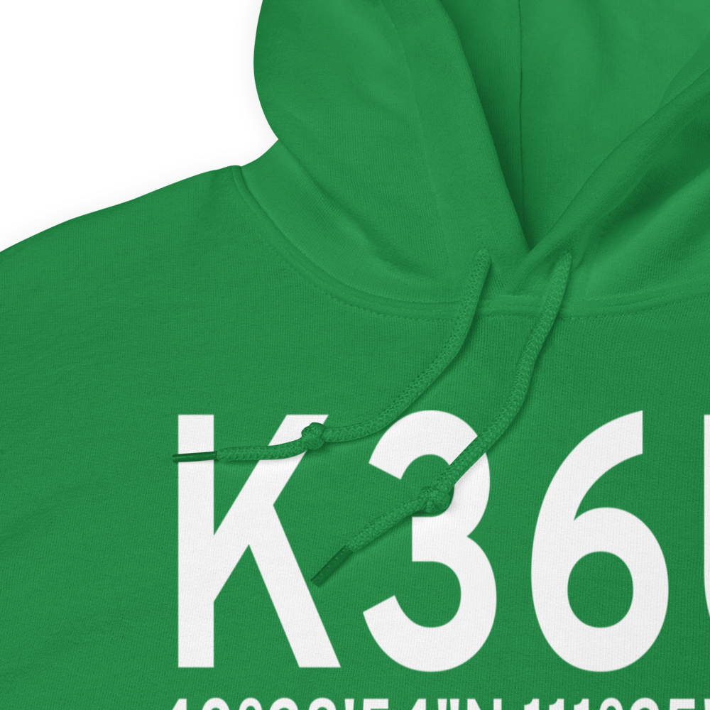 Heber Valley Airport (K36U) ICAO Hoodie Sweatshirt 