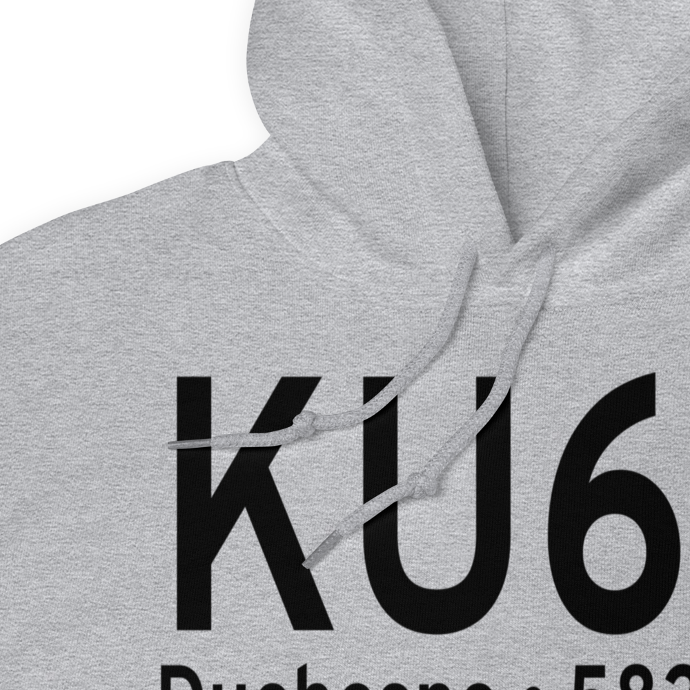 Duchesne Municipal Airport (KU69) ICAO Hoodie Sweatshirt 