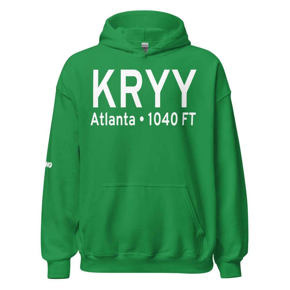 Cobb County-Mc Collum Field (KRYY) ICAO Hoodie Sweatshirt 
