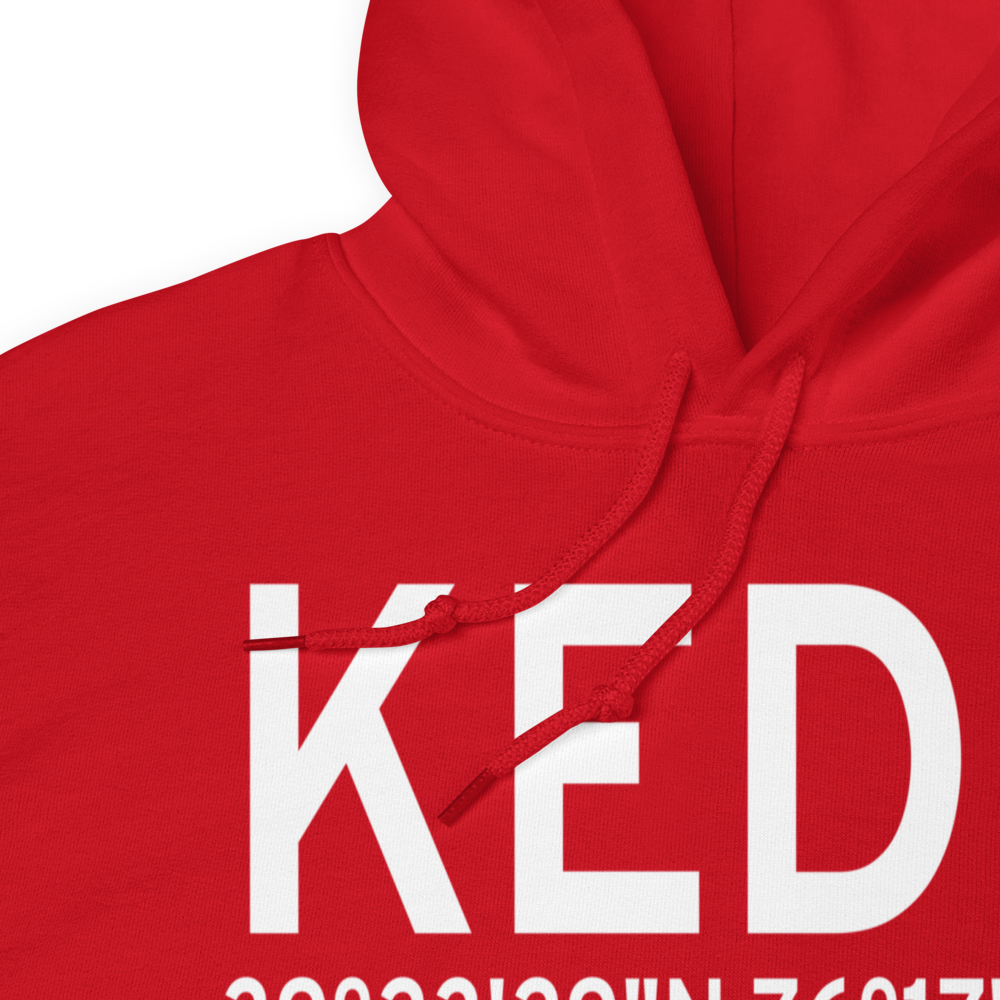 Weide Ahp (Aberdeen Proving Ground) Heliport (KEDG) ICAO Hoodie Sweatshirt 