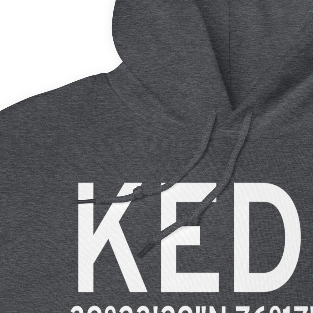 Weide Ahp (Aberdeen Proving Ground) Heliport (KEDG) ICAO Hoodie Sweatshirt 