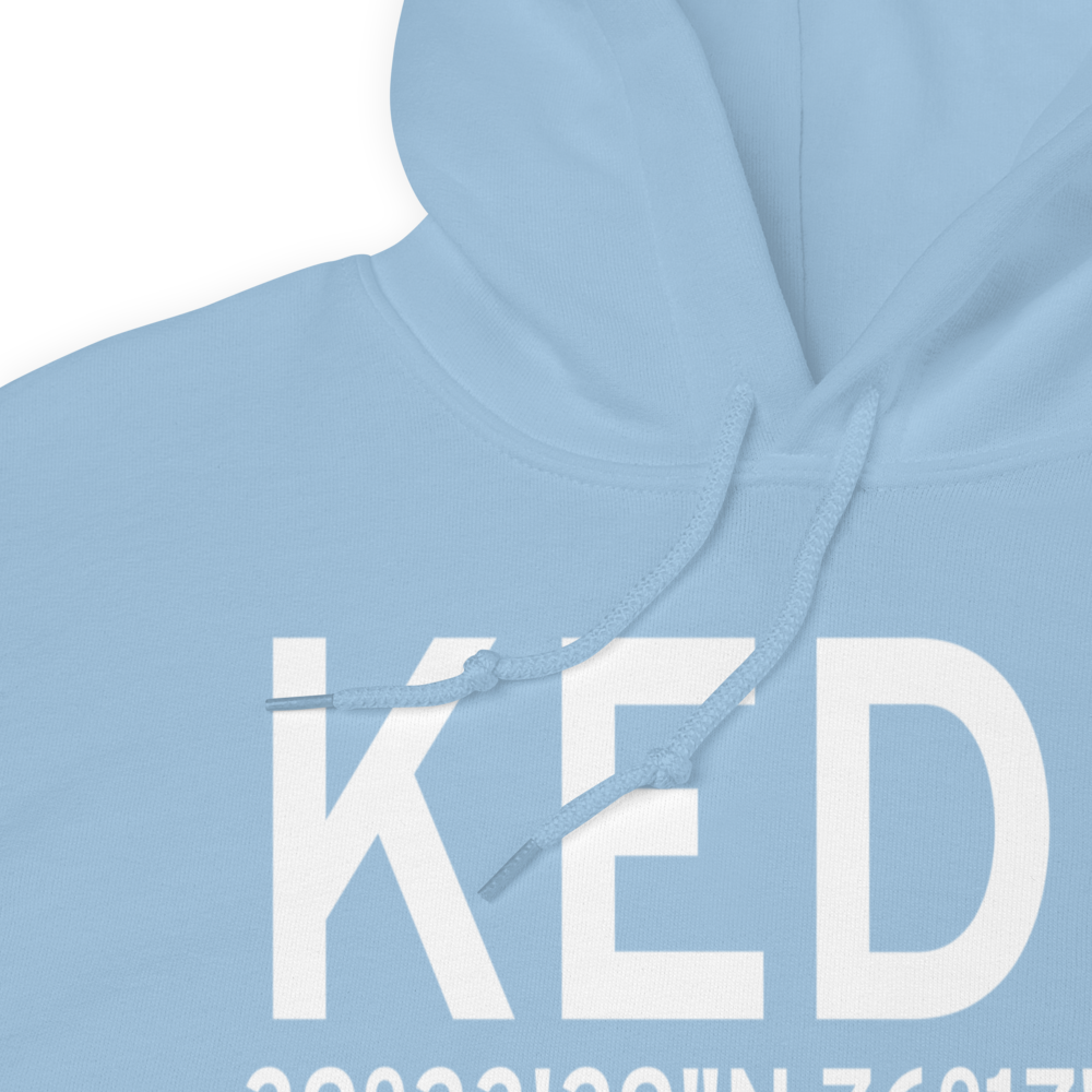 Weide Ahp (Aberdeen Proving Ground) Heliport (KEDG) ICAO Hoodie Sweatshirt 