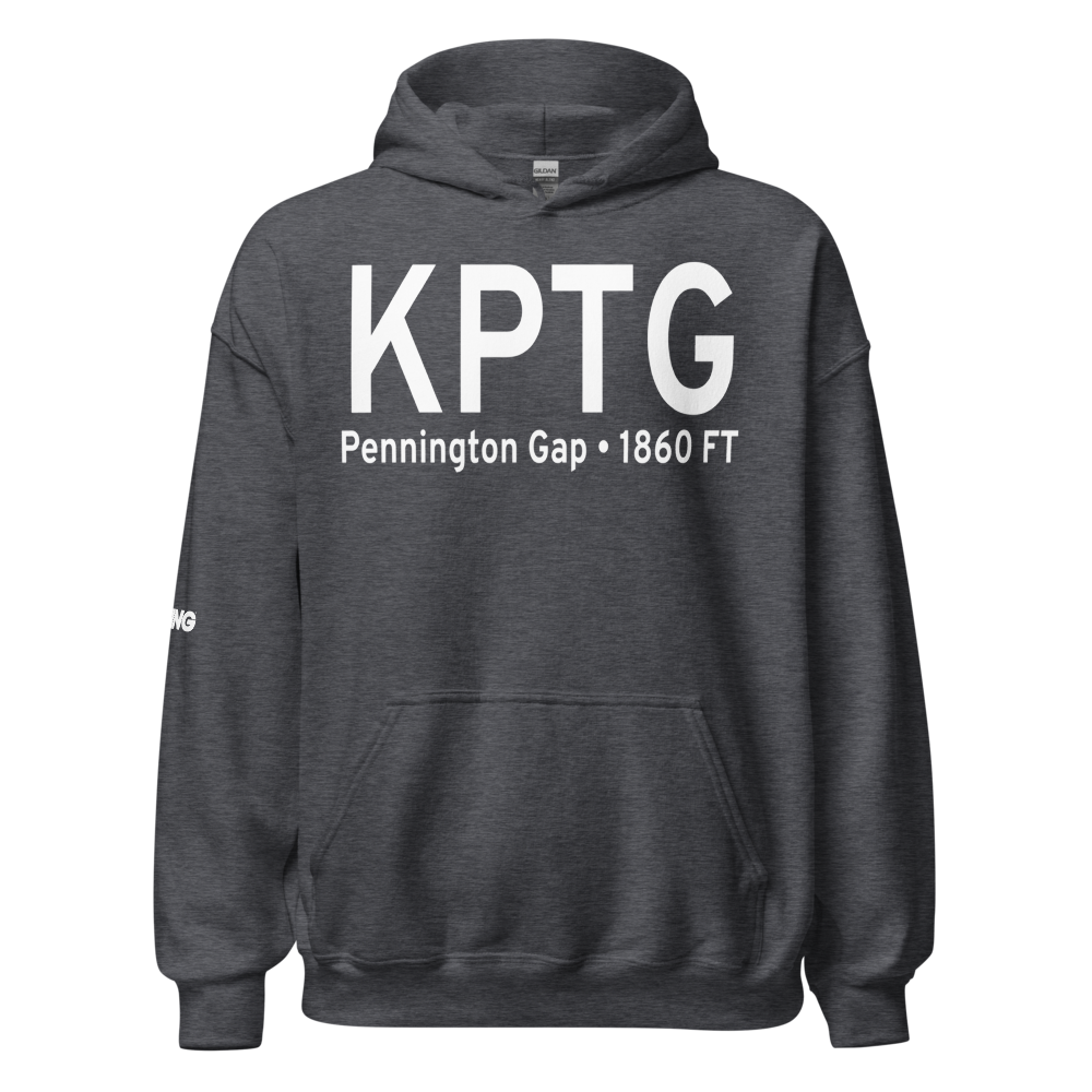 Pennington Gap Airport (KPTG) ICAO Hoodie Sweatshirt 