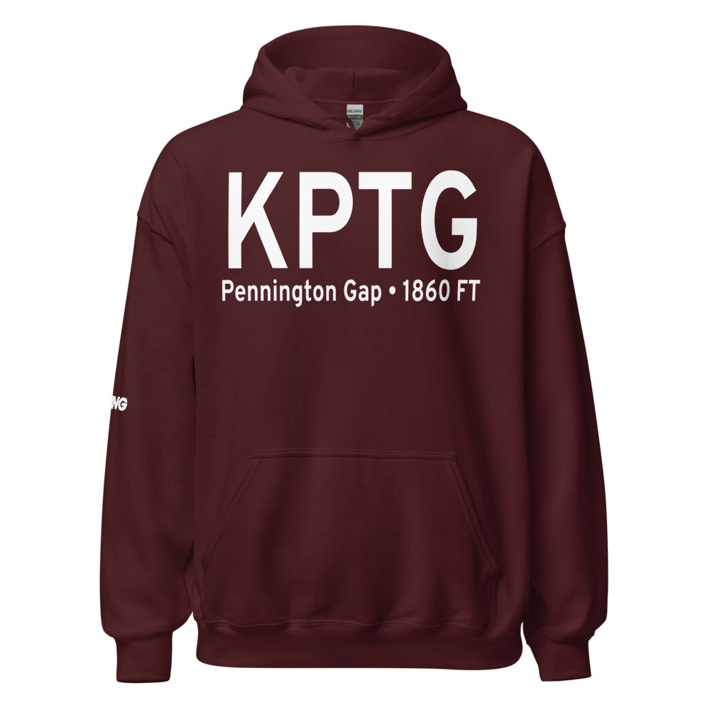 Pennington Gap Airport (KPTG) ICAO Hoodie Sweatshirt 