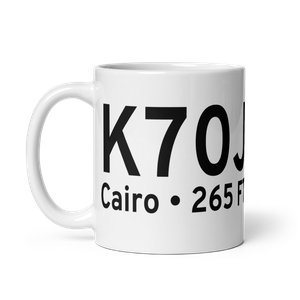Cairo Grady County Airport (K70J) ICAO Mug