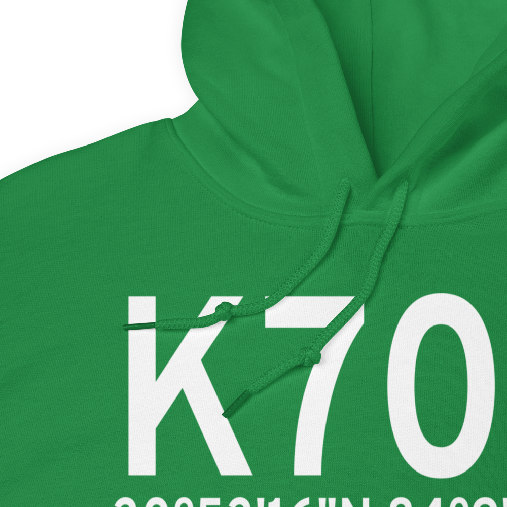 Cairo Grady County Airport (K70J) ICAO Hoodie Sweatshirt 