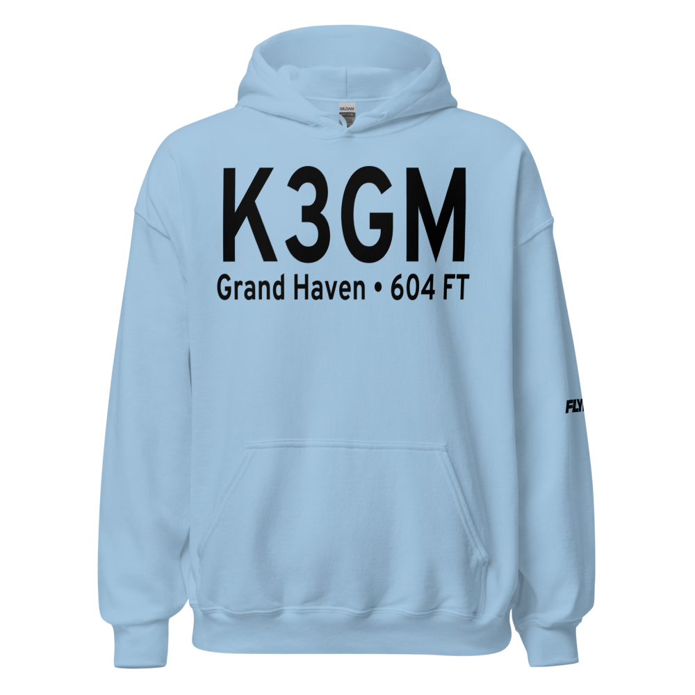 Grand Haven Memorial Airpark (K3GM) ICAO Hoodie Sweatshirt 
