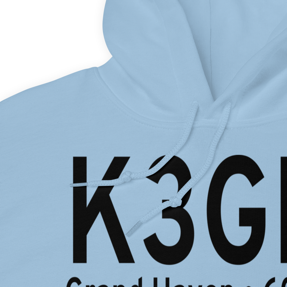 Grand Haven Memorial Airpark (K3GM) ICAO Hoodie Sweatshirt 