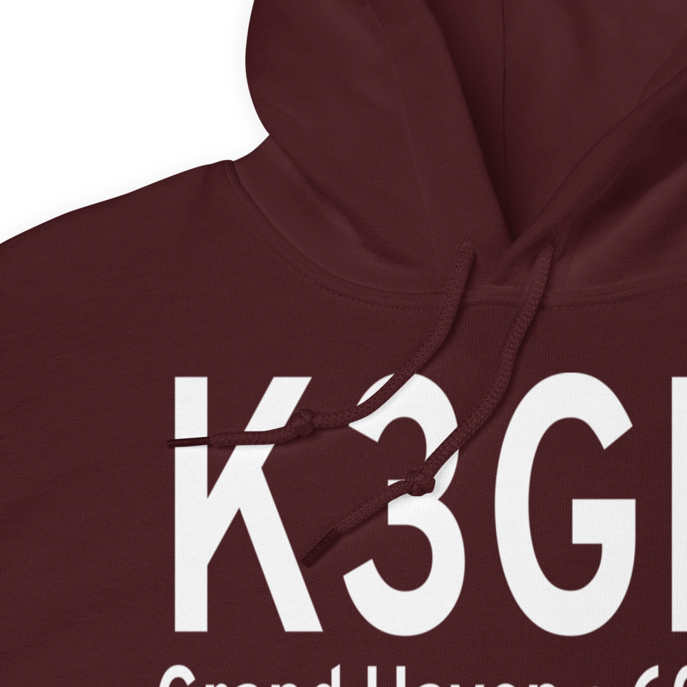 Grand Haven Memorial Airpark (K3GM) ICAO Hoodie Sweatshirt 