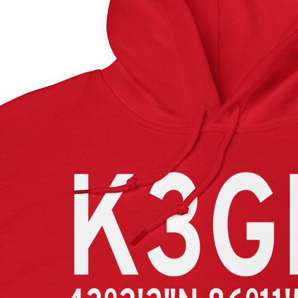 Grand Haven Memorial Airpark (K3GM) ICAO Hoodie Sweatshirt 