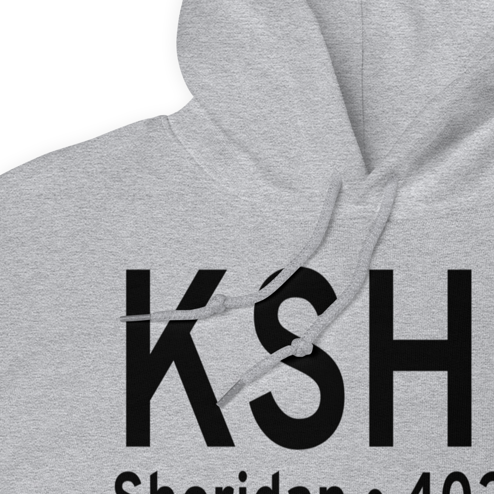Sheridan County Airport (KSHR) ICAO Hoodie Sweatshirt 