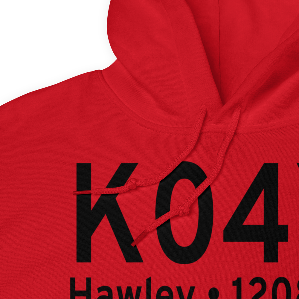 Hawley Municipal Airport (K04Y) ICAO Hoodie Sweatshirt 