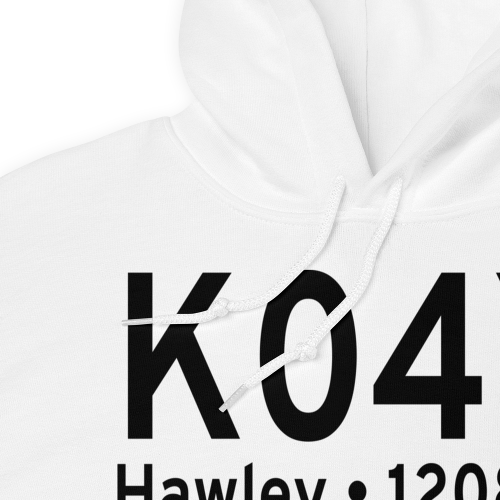 Hawley Municipal Airport (K04Y) ICAO Hoodie Sweatshirt 