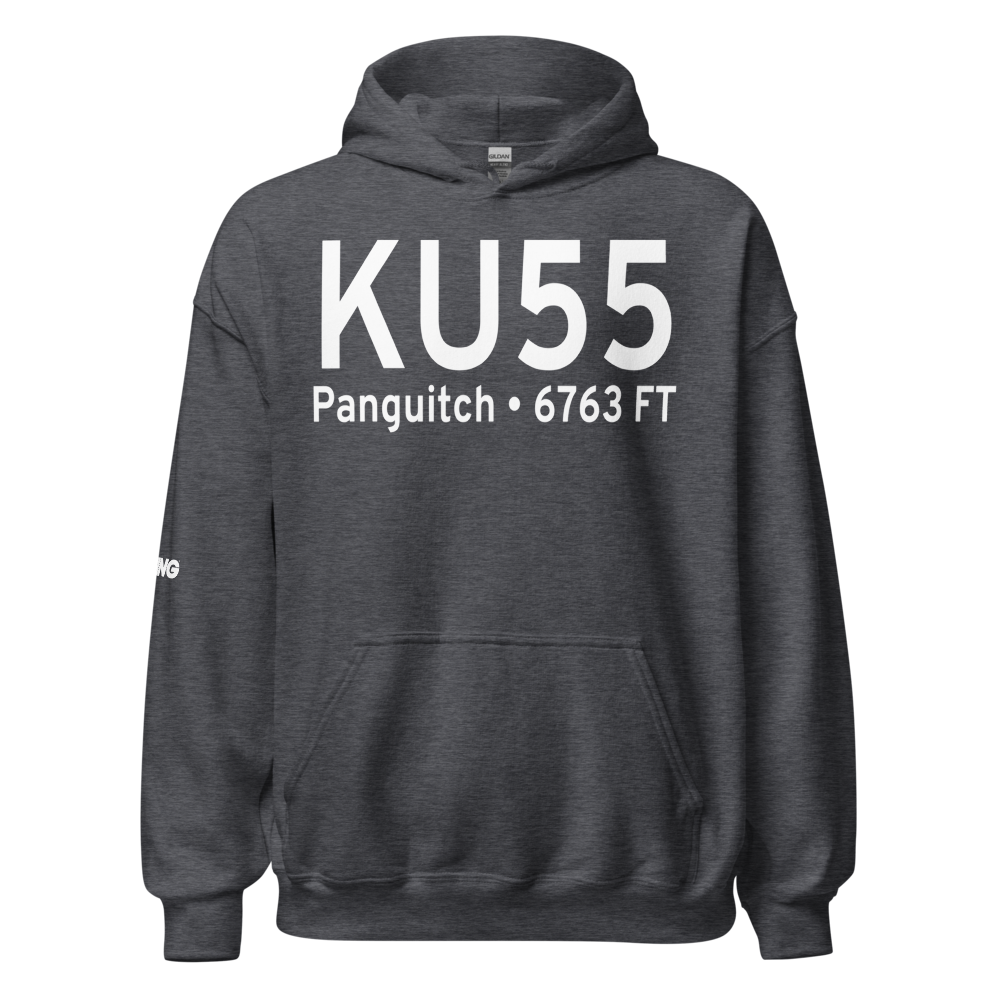 Panguitch Municipal Airport (KU55) ICAO Hoodie Sweatshirt 