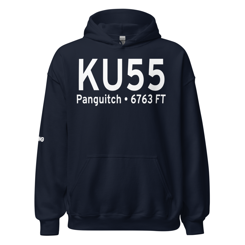 Panguitch Municipal Airport (KU55) ICAO Hoodie Sweatshirt 