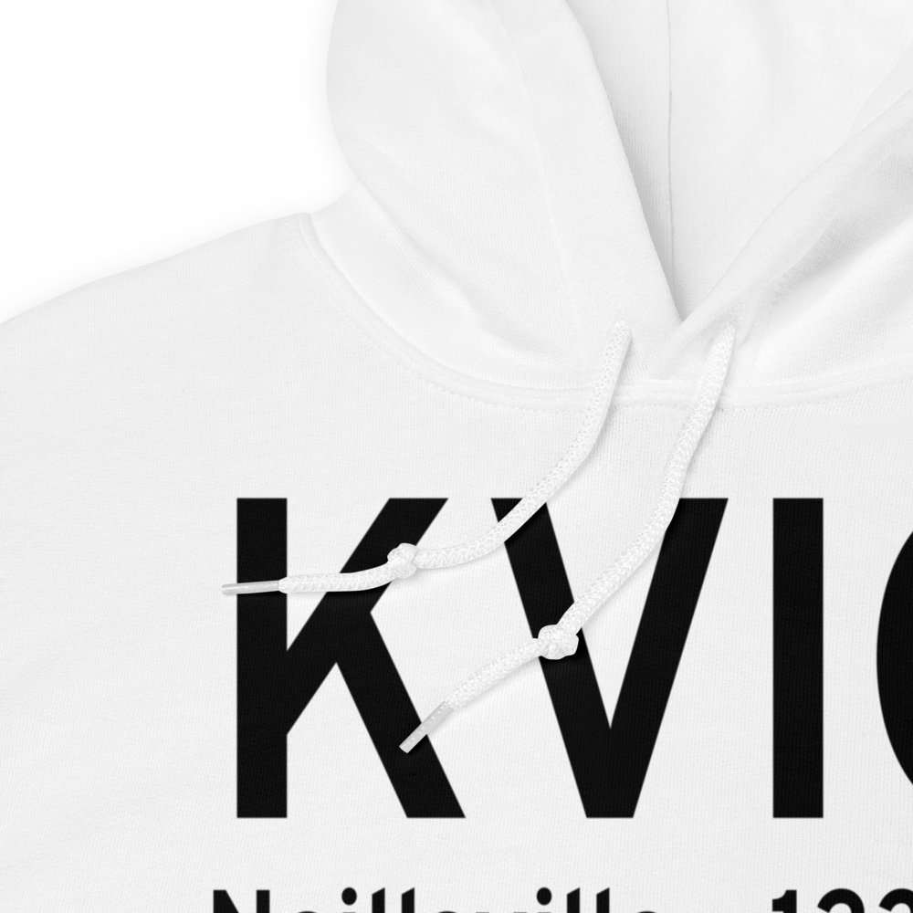 Neillsville Municipal Airport (KVIQ) ICAO Hoodie Sweatshirt 