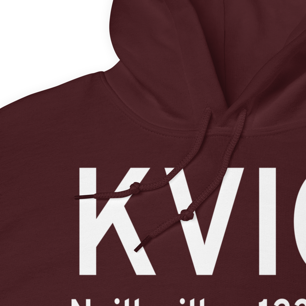 Neillsville Municipal Airport (KVIQ) ICAO Hoodie Sweatshirt 