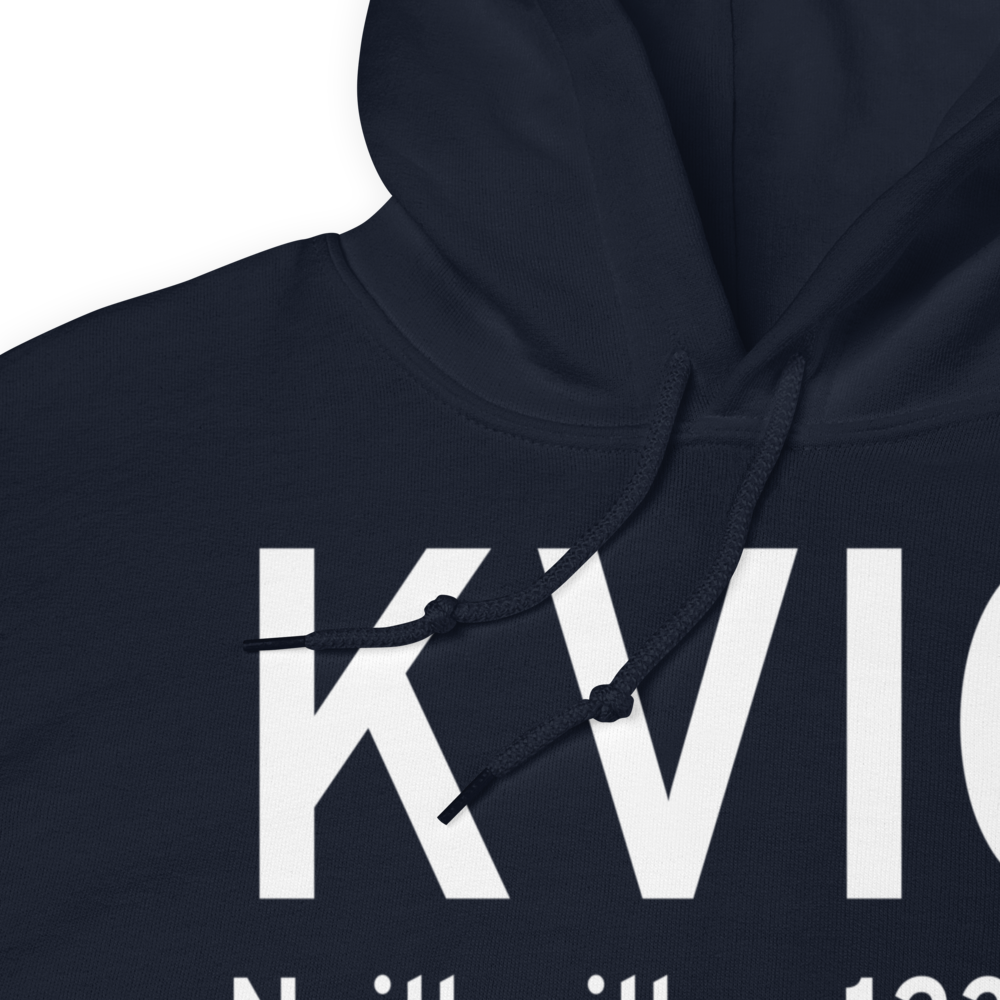 Neillsville Municipal Airport (KVIQ) ICAO Hoodie Sweatshirt 