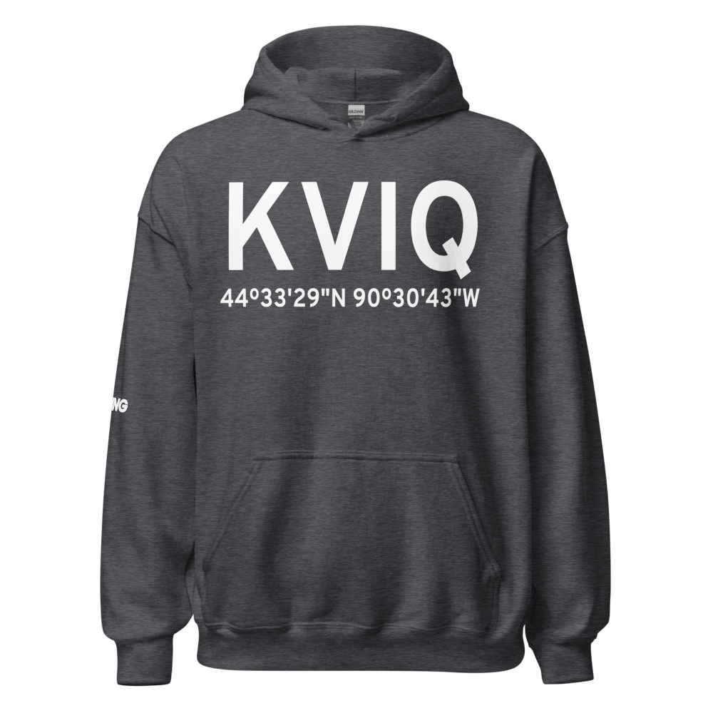 Neillsville Municipal Airport (KVIQ) ICAO Hoodie Sweatshirt 