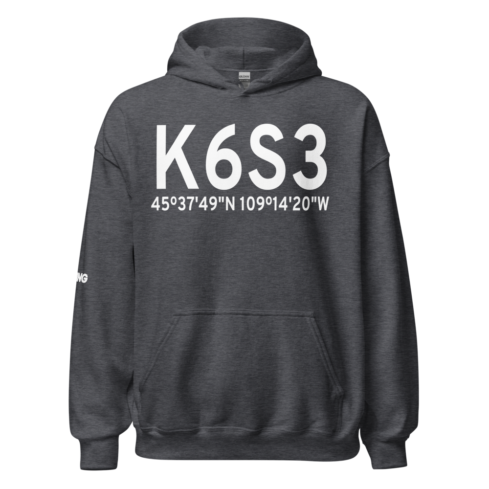 Woltermann Memorial Airport (K6S3) ICAO Hoodie Sweatshirt 