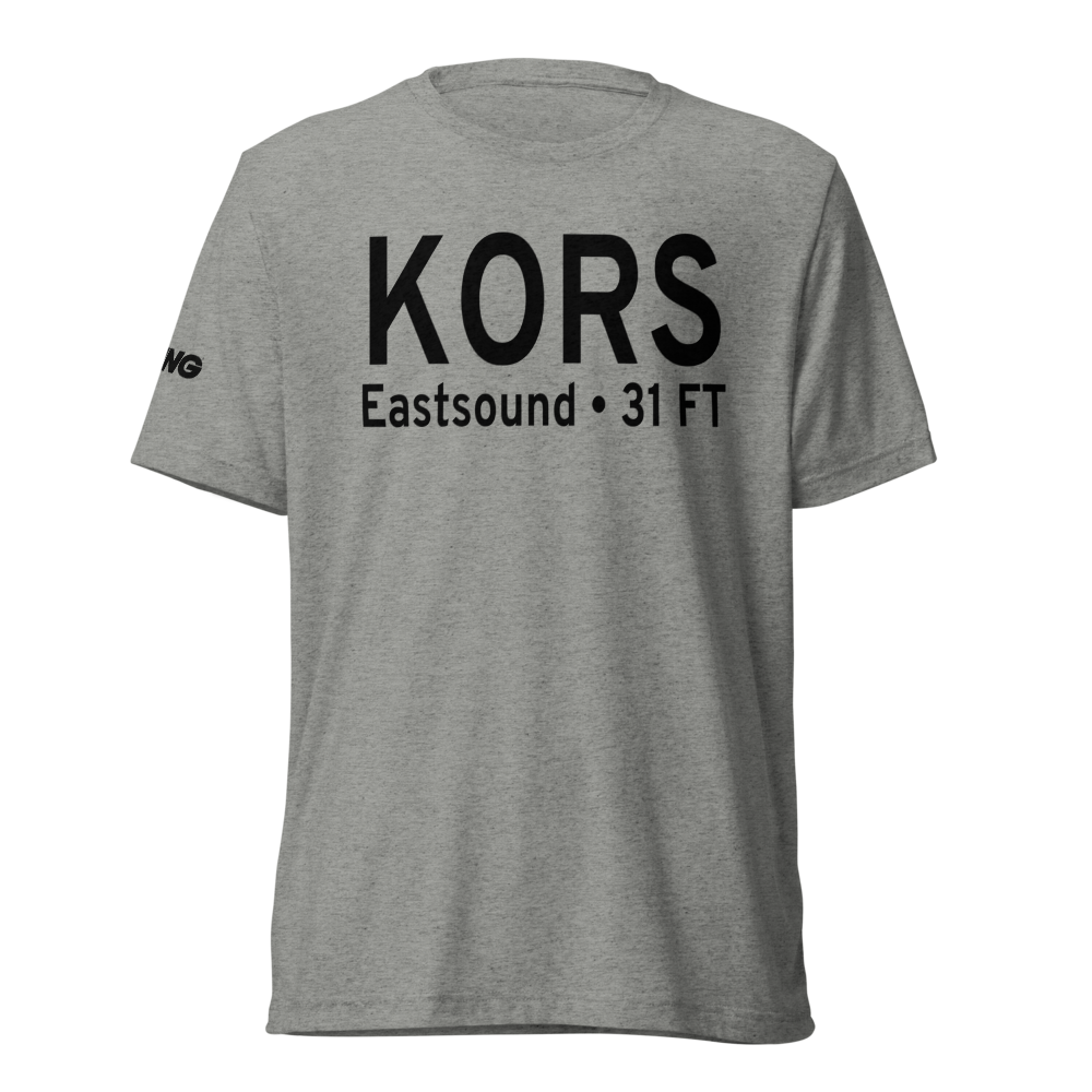 Orcas Island Airport (KORS) ICAO Tri-blend T-Shirt 