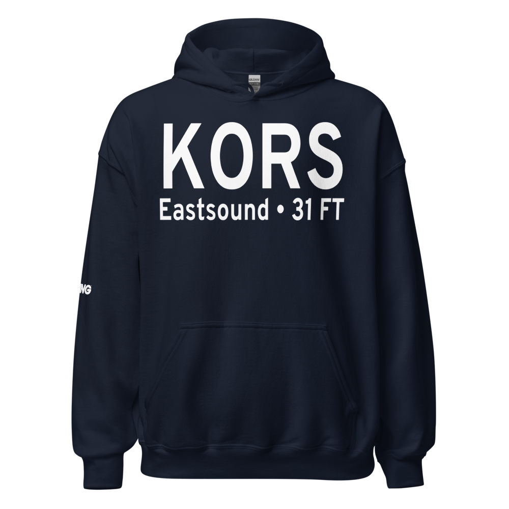 Orcas Island Airport (KORS) ICAO Hoodie Sweatshirt 
