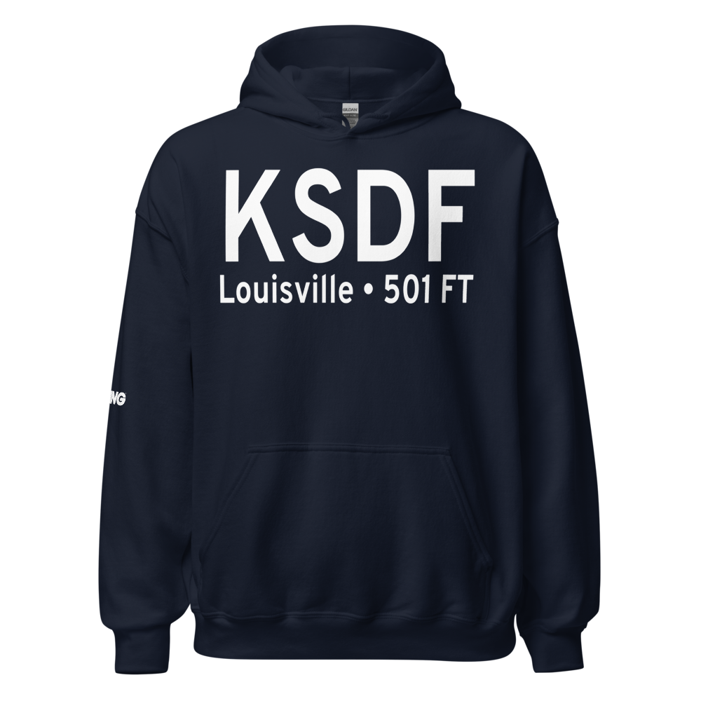 Louisville Muhammad Ali International Airport (KSDF) ICAO Hoodie Sweatshirt 