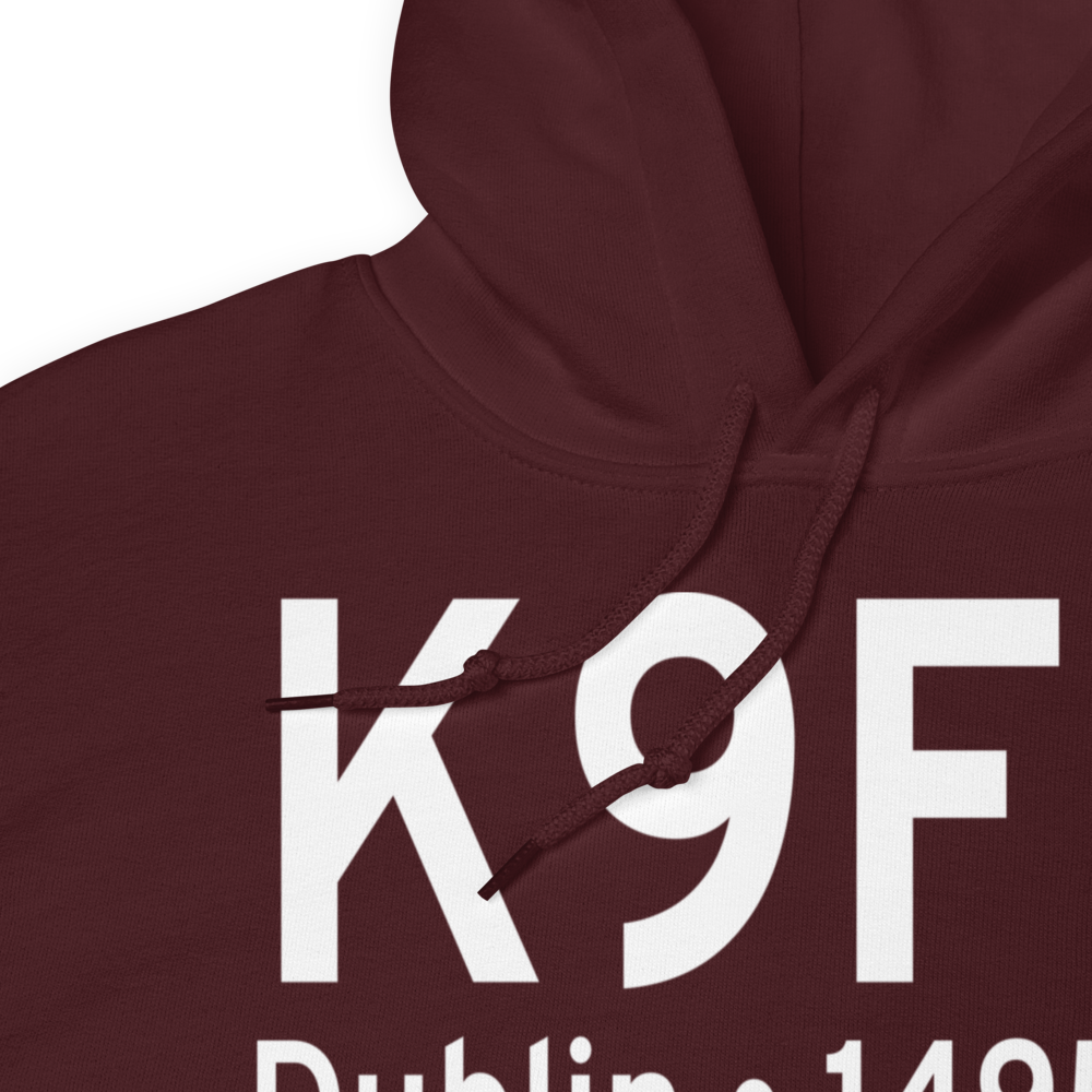 Dublin Municipal Airport (K9F0) ICAO Hoodie Sweatshirt 