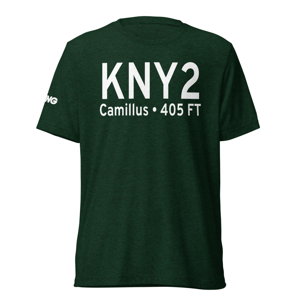 Camillus Airport (KNY2) ICAO Tri-blend T-Shirt 