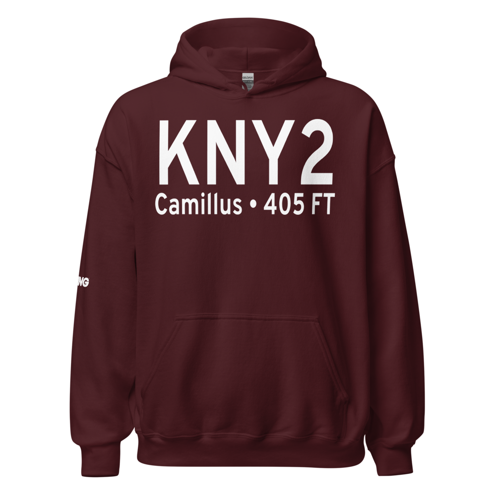 Camillus Airport (KNY2) ICAO Hoodie Sweatshirt 