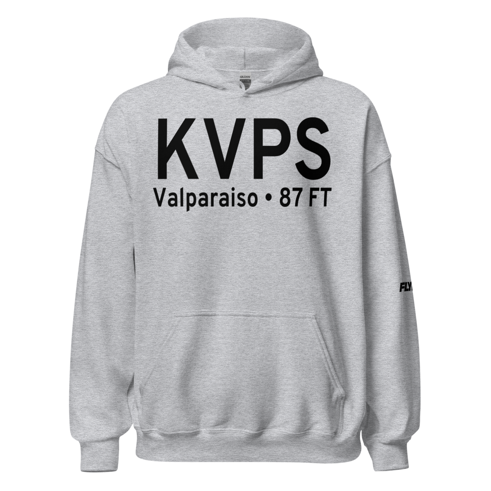 Destin-Ft Walton Beach Airport (KVPS) ICAO Hoodie Sweatshirt 