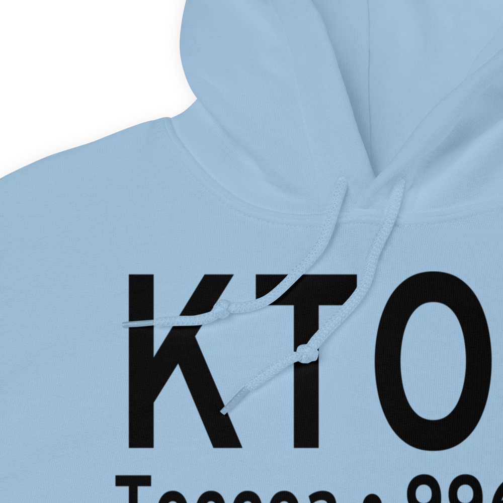 Toccoa Airport - R.G. Letourneau Field (KTOC) ICAO Hoodie Sweatshirt 