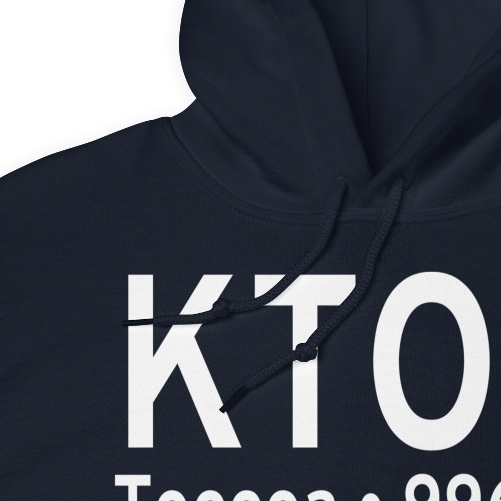 Toccoa Airport - R.G. Letourneau Field (KTOC) ICAO Hoodie Sweatshirt 