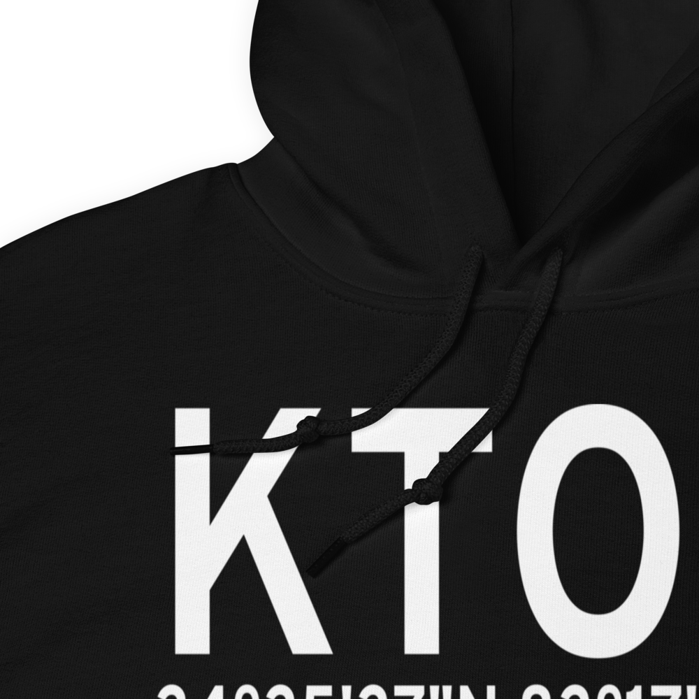 Toccoa Airport - R.G. Letourneau Field (KTOC) ICAO Hoodie Sweatshirt 