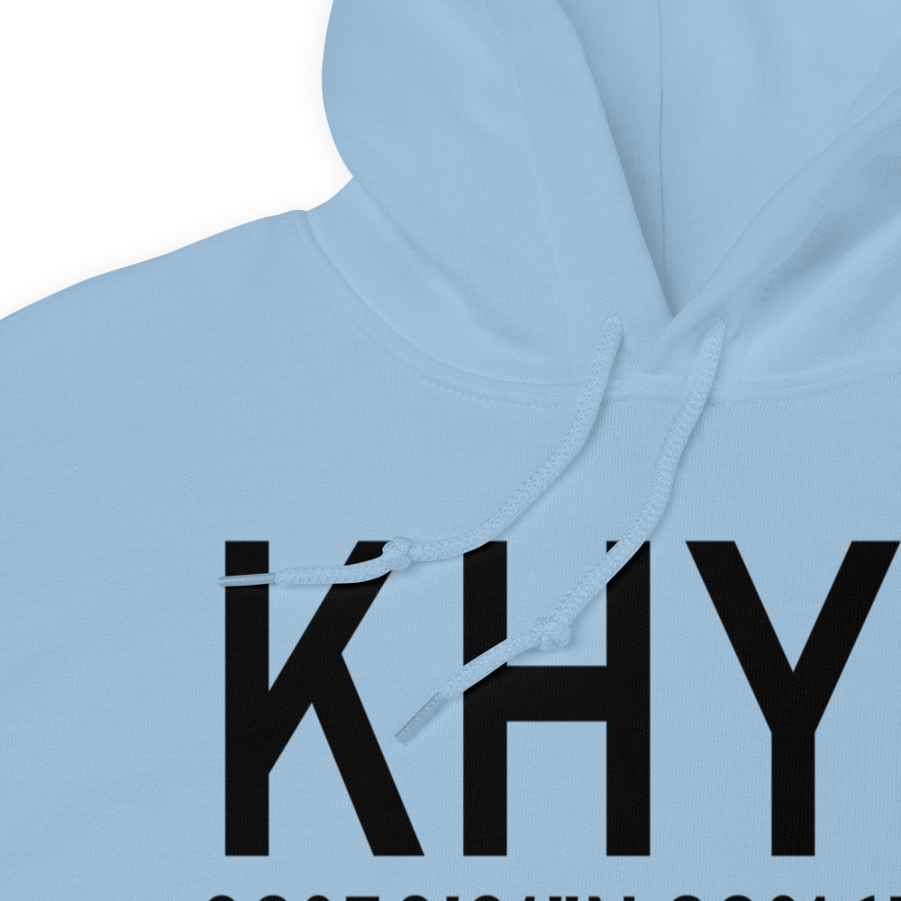 Hays Regional Airport (KHYS) ICAO Hoodie Sweatshirt 