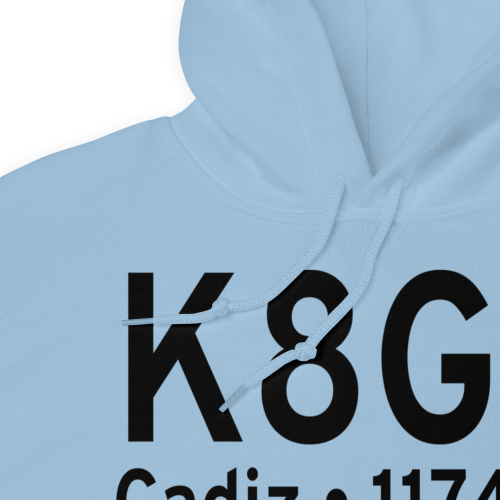 Harrison County Airport (K8G6) ICAO Hoodie Sweatshirt 
