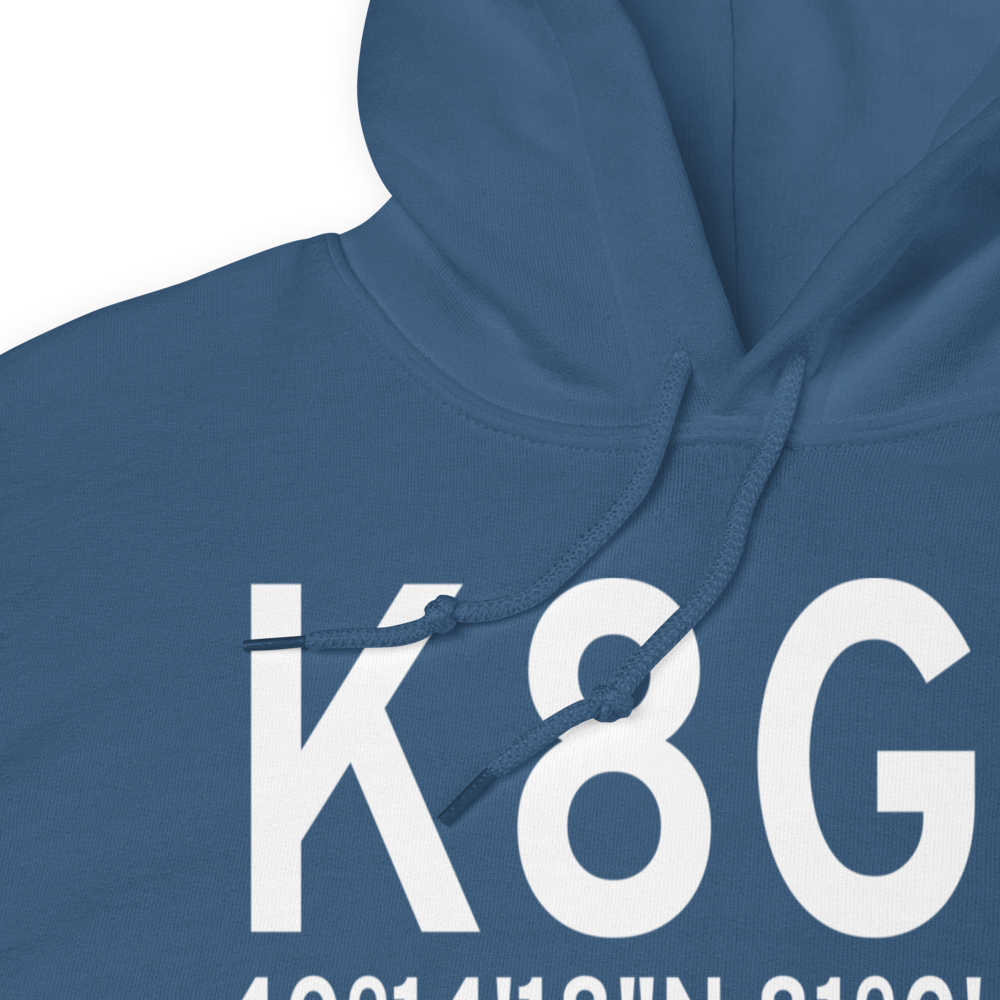 Harrison County Airport (K8G6) ICAO Hoodie Sweatshirt 