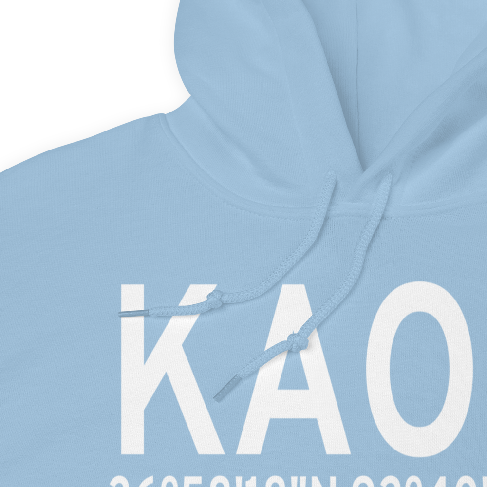 Ava Bill Martin Memorial Airport (KAOV) ICAO Hoodie Sweatshirt 