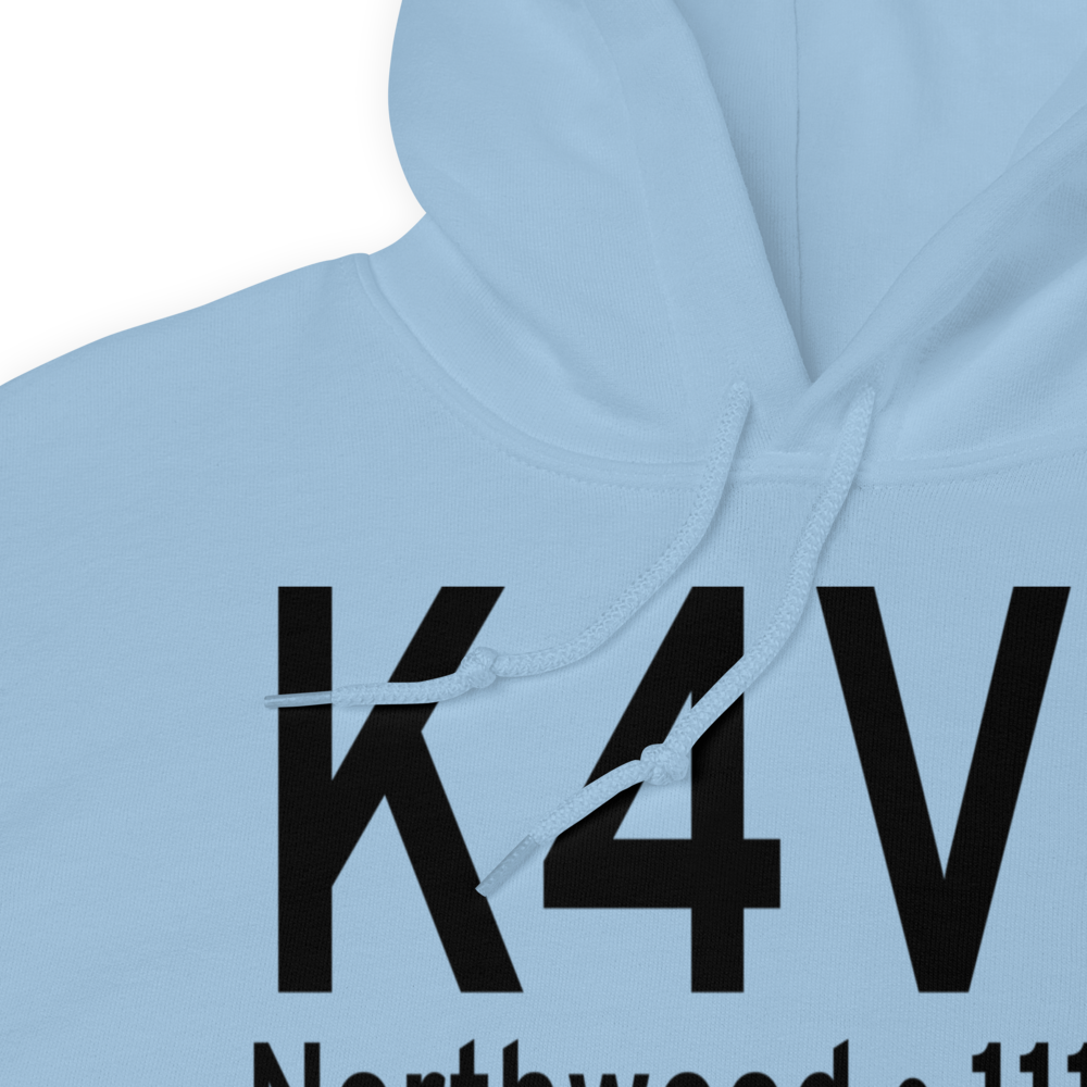 Northwood Municipal Vince Field (K4V4) ICAO Hoodie Sweatshirt 