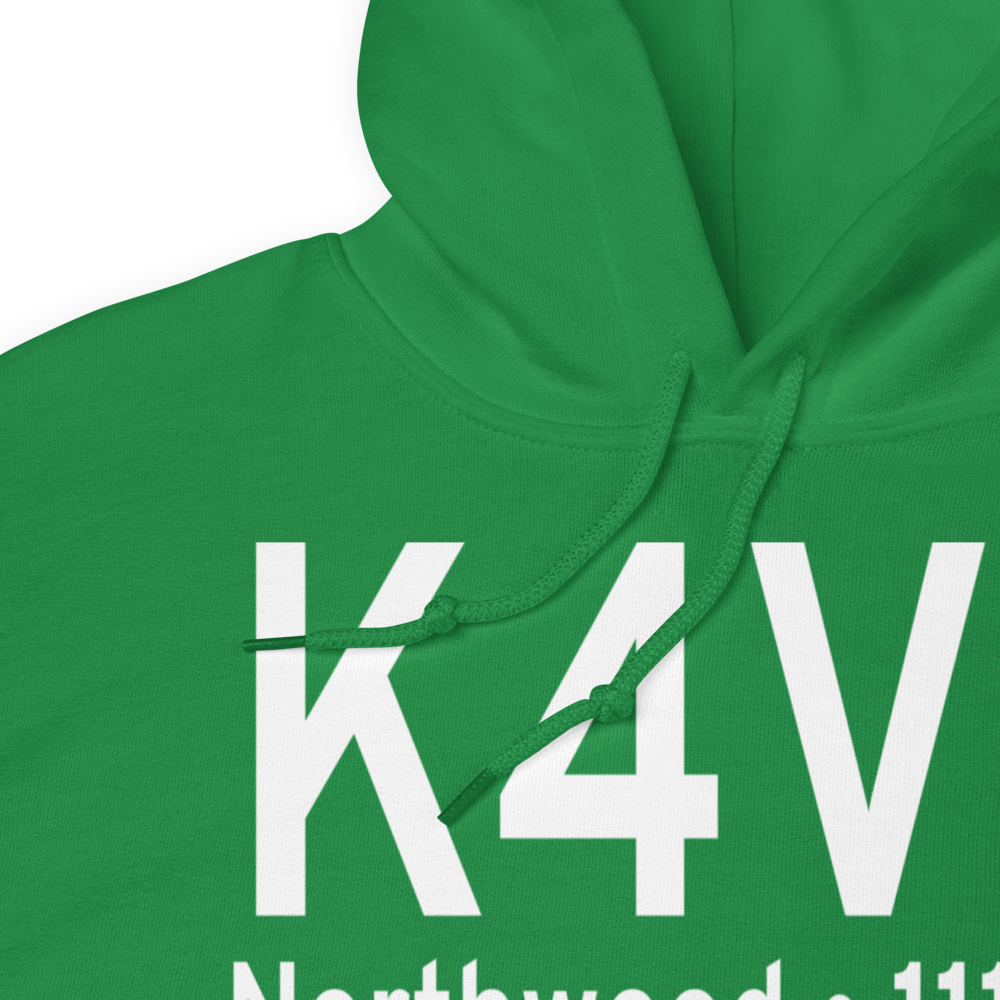 Northwood Municipal Vince Field (K4V4) ICAO Hoodie Sweatshirt 