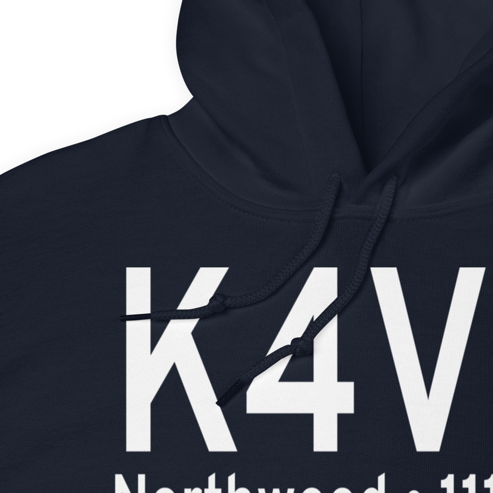 Northwood Municipal Vince Field (K4V4) ICAO Hoodie Sweatshirt 
