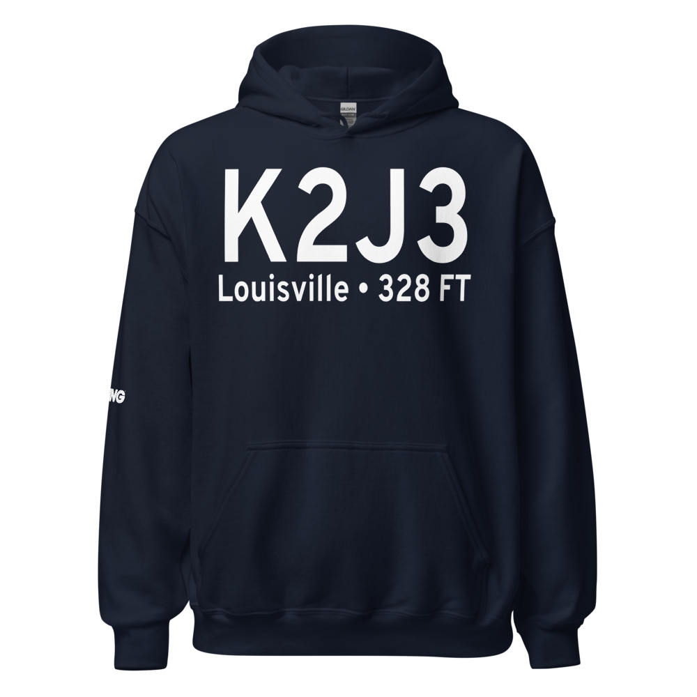 Louisville Municipal Airport (K2J3) ICAO Hoodie Sweatshirt 