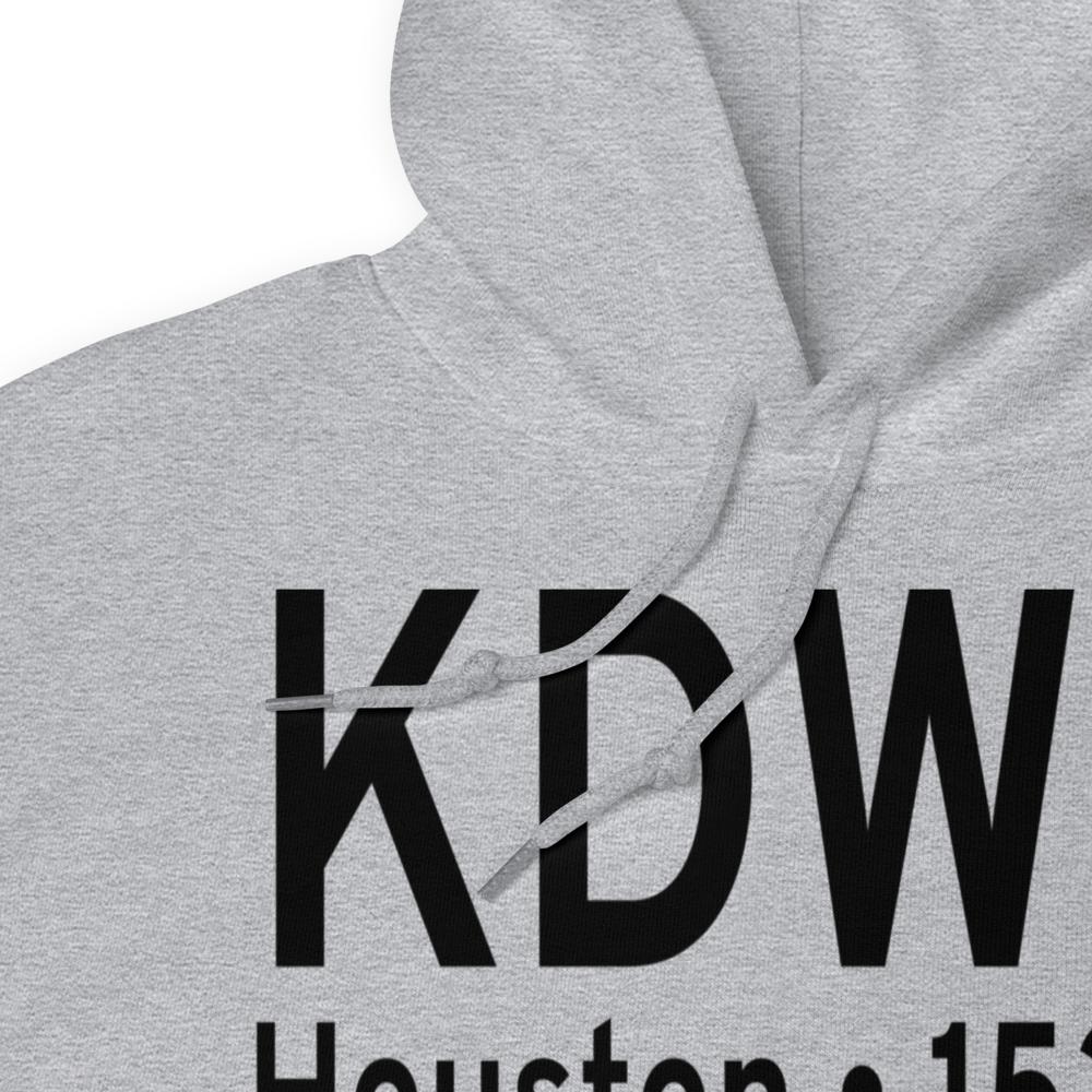 David Wayne Hooks Memorial Airport (KDWH) ICAO Hoodie Sweatshirt 