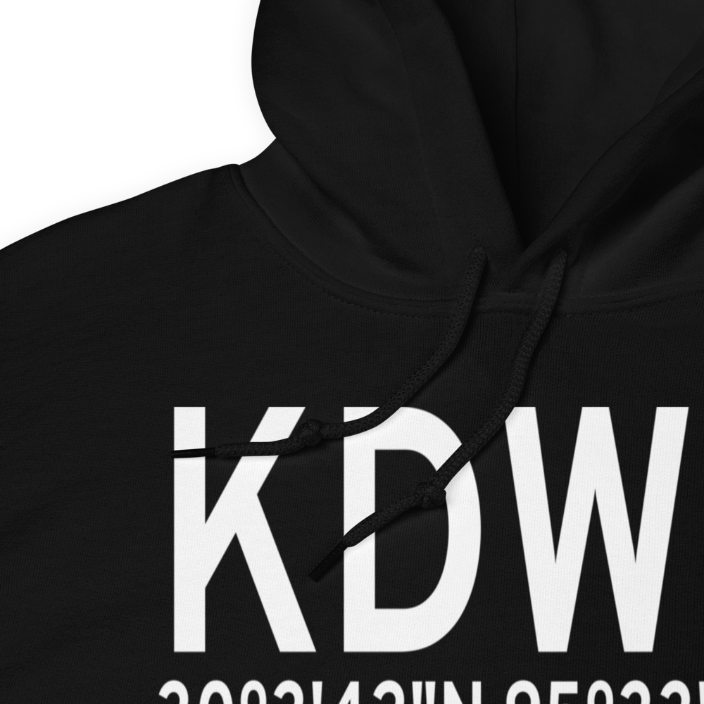 David Wayne Hooks Memorial Airport (KDWH) ICAO Hoodie Sweatshirt 