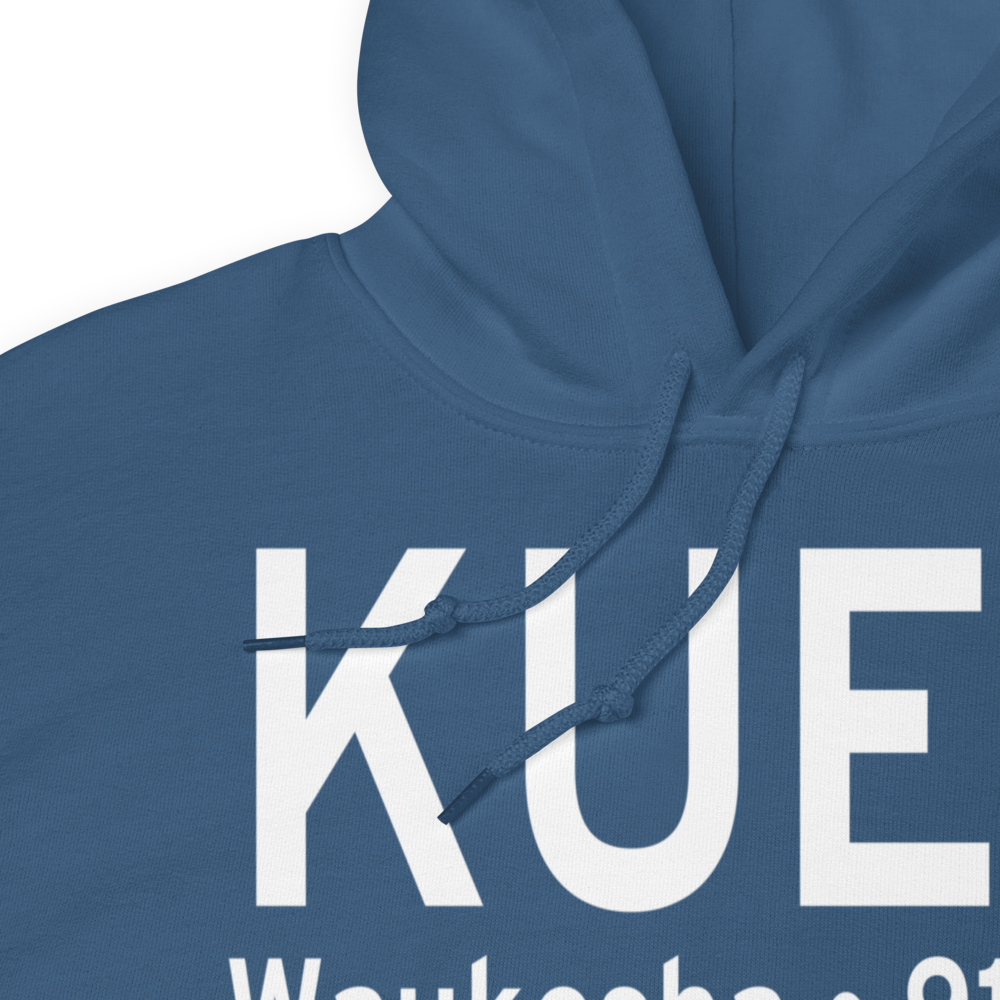 Waukesha County Airport (KUES) ICAO Hoodie Sweatshirt 